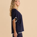 Clara Tee - Navy