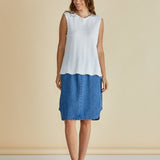 Aviva Tank - White Stripe