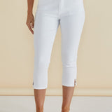 Camila Crop Jeans - White