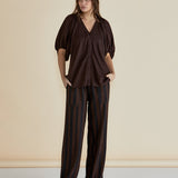 Tamara Pant - Chocolate Stripe