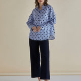 Sage Shirt - Polka Dot Stripe