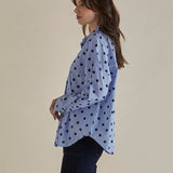 Sage Shirt - Polka Dot Stripe