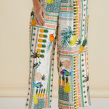 Sable Wide Leg Pant - Paradise Print