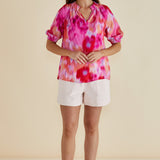 Joanne Blouse - Floral Abstract Print