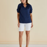 Joanne Blouse - Navy Blue