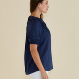 Joanne Blouse - Navy Blue