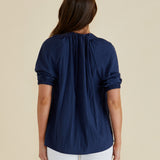 Joanne Blouse - Navy Blue