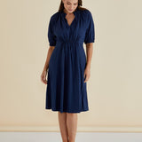 Emery Dress - Navy Blue