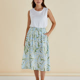 Belize Skirt - Garden Print