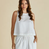 Copacabana Shell Top - White