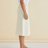 Astra Denim Skirt - Off-White