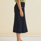 Astra Denim Skirt - Ink