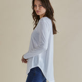 Megan Long Sleeve Top - White