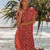 Copacabana Shirt Dress - Sardinia Geo Print