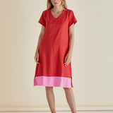 Elwood Dress - Red/Pink