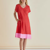 Elwood Dress - Red/Pink