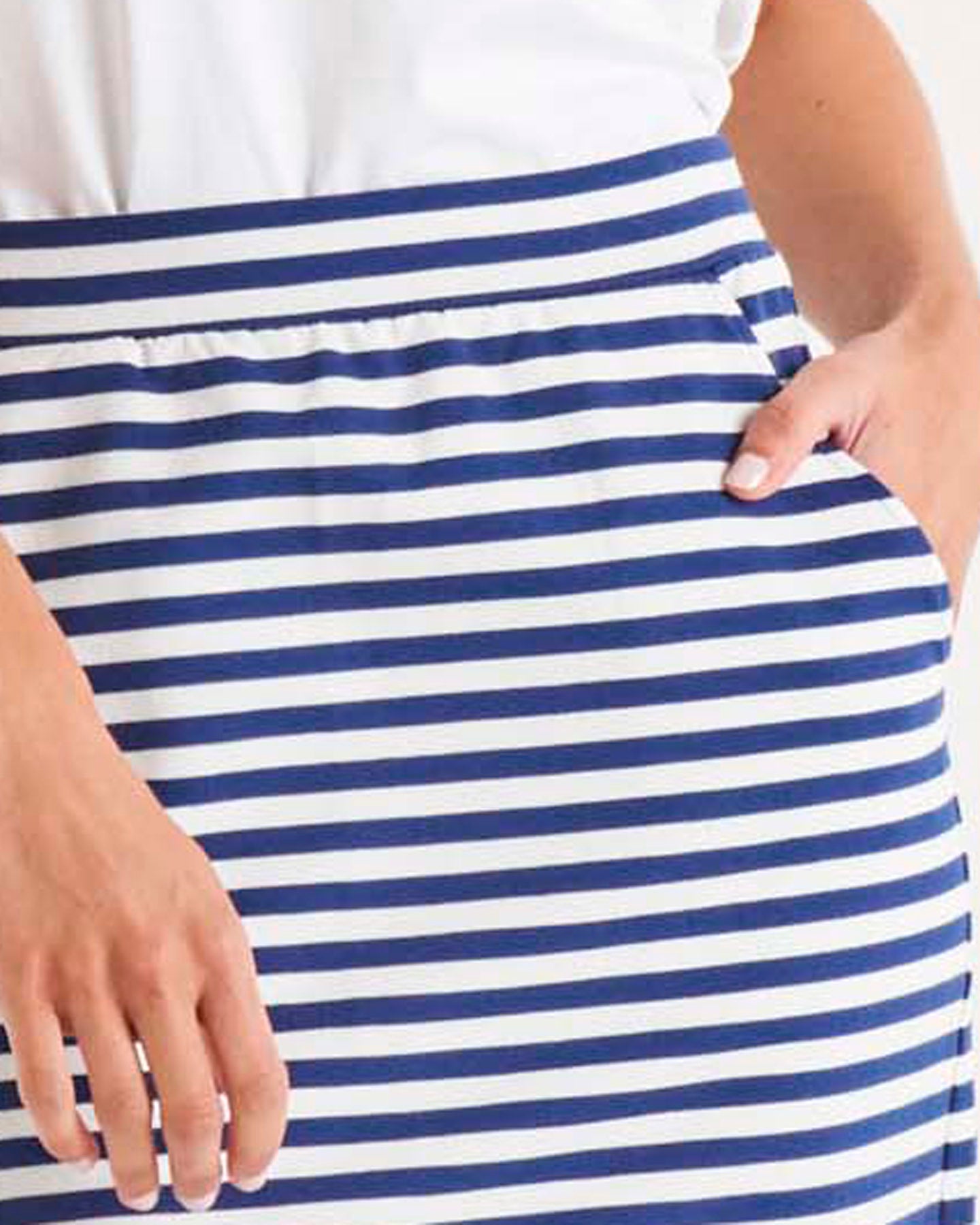 Evie Skirt - Ocean Stripe