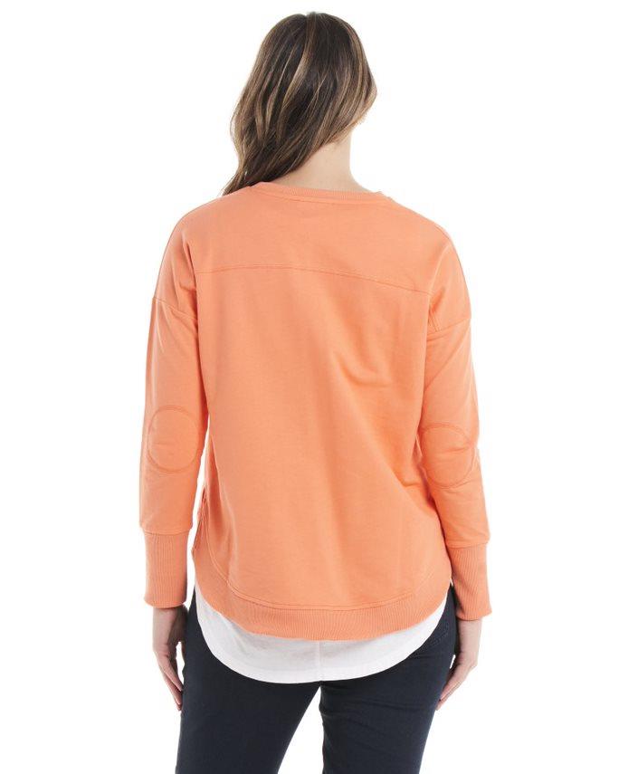 Lucy French Terry Sweat - Aperol Print