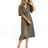 Cora Dress - Olive Branch