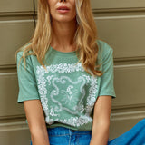 Ellia Crew Tee - Floral Print