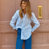 Reid Shirt - Blue Bow Stripe