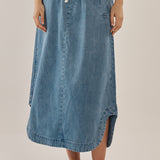 Brunch Denim Skirt - Oasis Blue