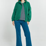 Aubrey Fleece Jacket - Green/Dark Green