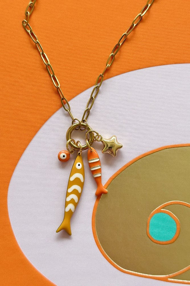 Sunset catch necklace