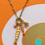 Sunset catch necklace