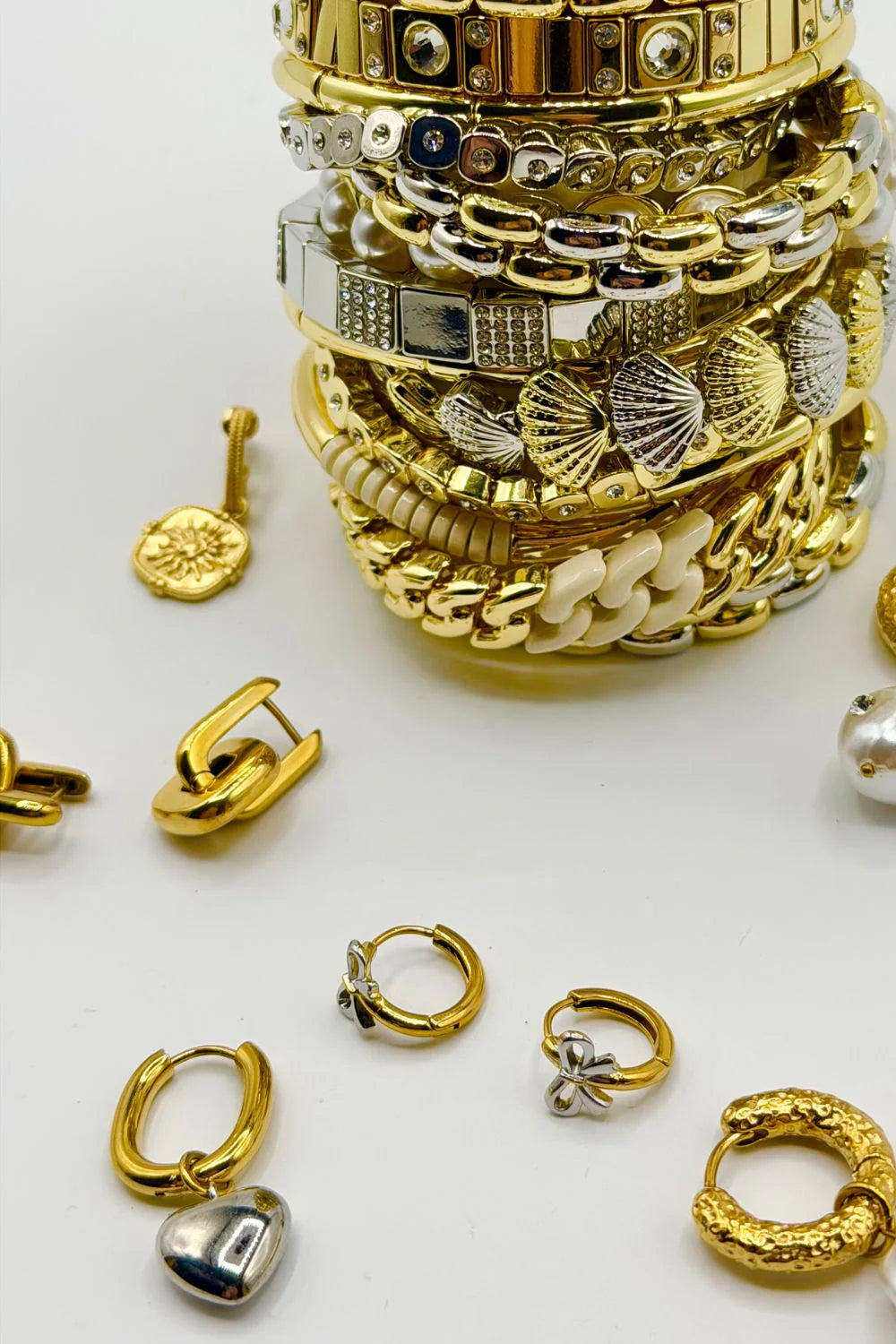Solid Square Hoops