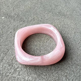 Angular Cuff Bangle - Pink