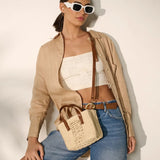Piccolo Petit Straw Bag - Beige