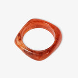 Angular Cuff Bangle - Amber