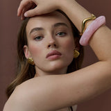 Angular Cuff Bangle - Pink