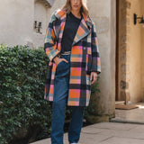 Ellie Coat - Rainbow Check
