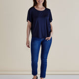 Everleigh Bamboo Tee - Navy