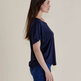 Everleigh Bamboo Tee - Navy