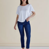 Everleigh Bamboo Tee - White