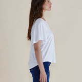 Everleigh Bamboo Tee - White