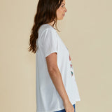 Ellia Crew Tee - Bom Dia Paria Print