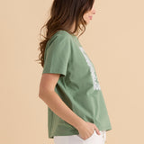 Ellia Crew Tee - Floral Print