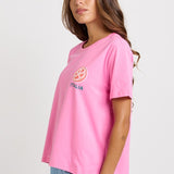 Ellia Print Tee - Italian Orange Print | Betty Basics