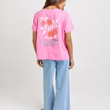Ellia Cotton Tee - Italian Orange Print
