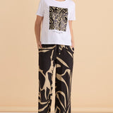 Ellia Crew Tee - Monochrome Floral