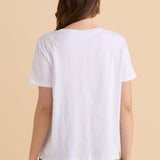 Ellia Crew Tee - Monochrome Floral