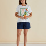 Ellia Crew Tee - Paradise Beach Print