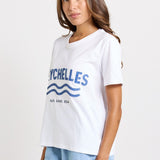 Ellia Print Tee - Seychelles Print | Betty Basics