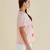 Ellia Crew Tee - Santorini Print