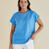 Shirley Short Sleeve Tee - Blue