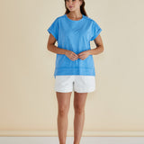 Shirley Short Sleeve Tee - Blue